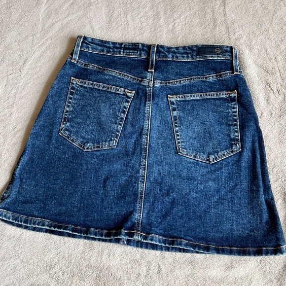 AG Adriano Goldschmied The Ali A Line Denim Mini Skirt - Picture 3 of 8